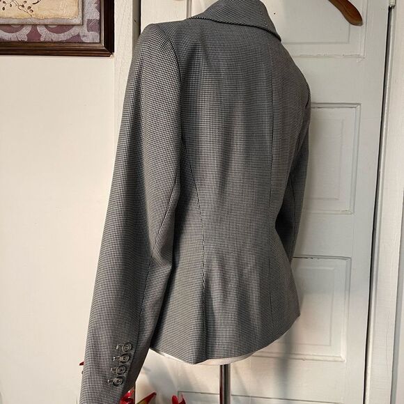 Houndstooth black wool blazer  - Picture 4 of 9
